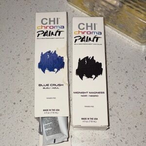 CHI Chroma Paint Semi-Permanent Hair Color - Blue Crush and Midnight Madness